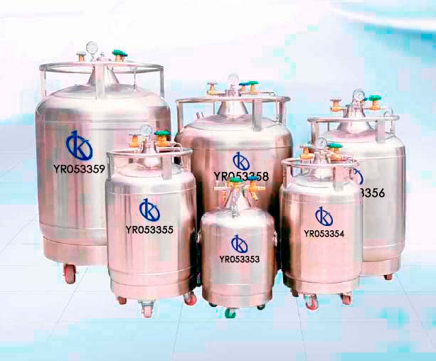 How should a tank of liquid nitrogen be handled?