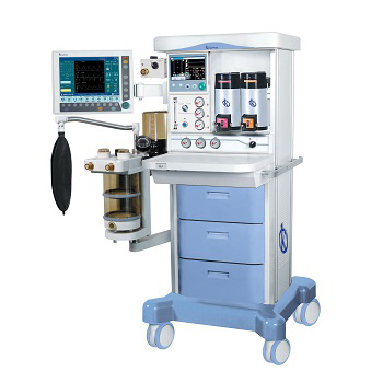 What controls an anesthetic machine?